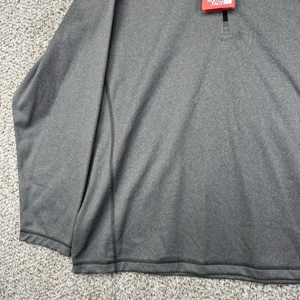 NEW North Face Tech Performance 1/4 Zip Fleece Pullover Asphalt Grey XXL 2XL